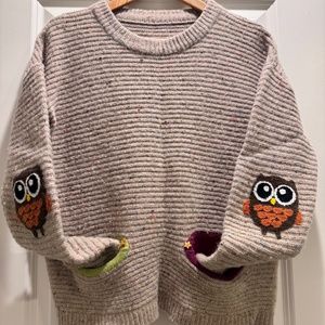 Adorable Owl Spring Sweater!